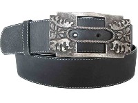 Lady belts - Jeans lady belts - 10611318 / 40, staro srebro Jeans ženski usnjeni pasovi so sestavljeni iz dveh plasti. Ženski usnjeni pasovi so izdelani iz govejega usnja, serija 010000. Usnjeni pasovi izvedbe premium so  podloženi s pravim usnjem, v izvedbi klasik so ženski pasovi podloženi s plastjo iz recikliranega usnja. Ženski pasovi imajo zaponko na usnjenem jezičku z vijakom pritrjeno na usnjen pas kar vam omogoča enostavno krajšanje.